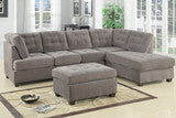 Branksome Chaise Sofa Charcoal